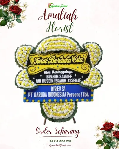 Papan Bunga Duka di Warung Jaud