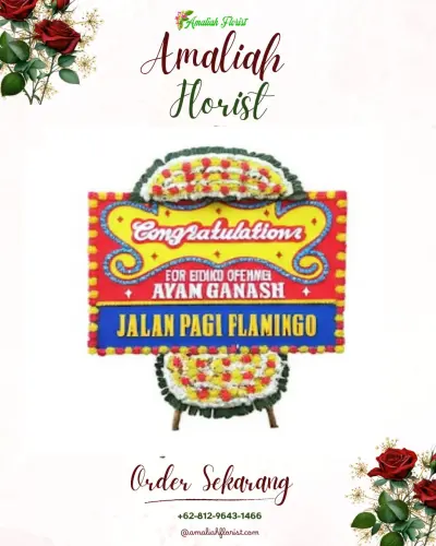 Bunga Papan Congratulation di Warung Jaud